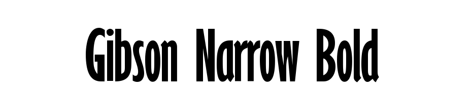 Gibson Narrow Bold Font Download Free